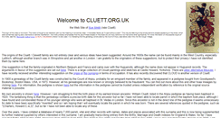 Desktop Screenshot of cluett.org.uk