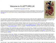 Tablet Screenshot of cluett.org.uk
